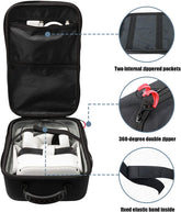 Hard Travel Case Compatible for Meta Oculus Quest 2/Oculus Quest VR Gaming Headset and Controllers Accessories, Shockproof Hard Shell Carrying Storage Bag -Black