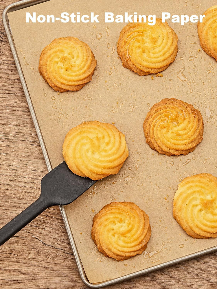 400 Pcs Parchment Paper Baking Sheets, 12X16 Inches Non-Stick Precut Baking Parchment, for Baking Grilling Air Fryer Steaming Bread Cup Cake Cookie and More (Unbleached)