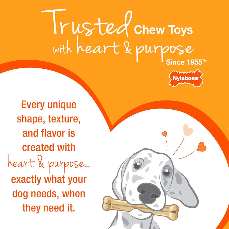 Ergonomic Hold Wishbone Power Chew Toy for Dogs, Dog Toys for Aggressive Chewers, Bison Flavor, Small - up to 25 Ibs, 1 Count