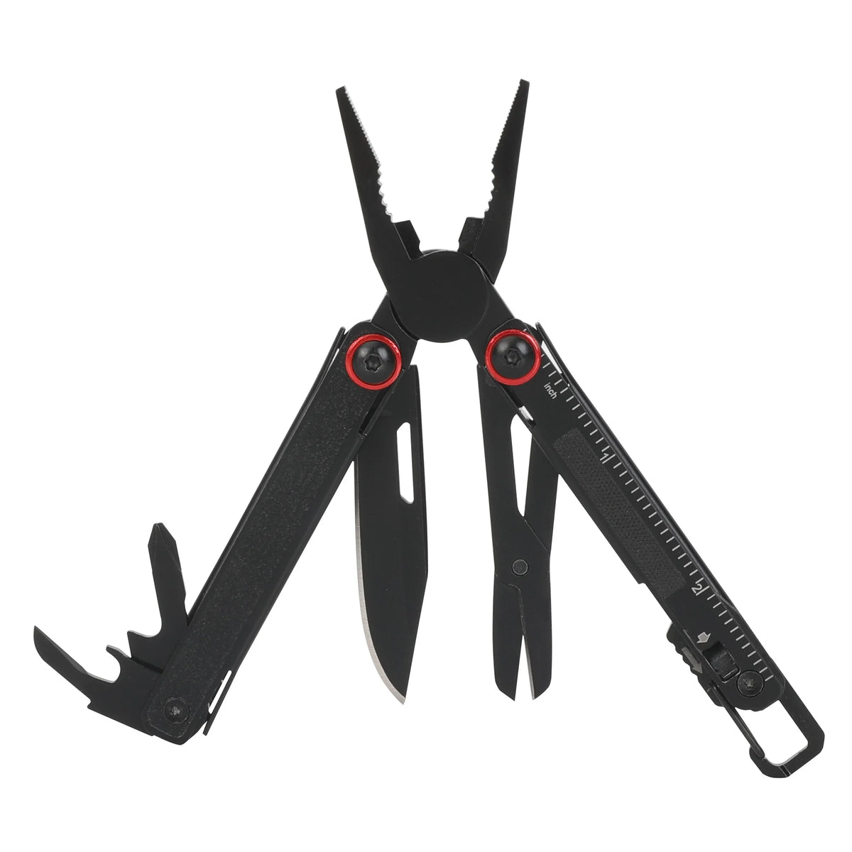 Uberall 11-In-1 Folding Mini Multi-Tool Ultra Compact with Leather Sheath, Multi-Function