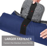 Large Waterproof Outdoor Blanket, Soft Warm Windproof Stadium Blanket with Sherpa Fleece and Foldable for Outdoor Sport, Baseball, Football, Beach, Concerts, Car