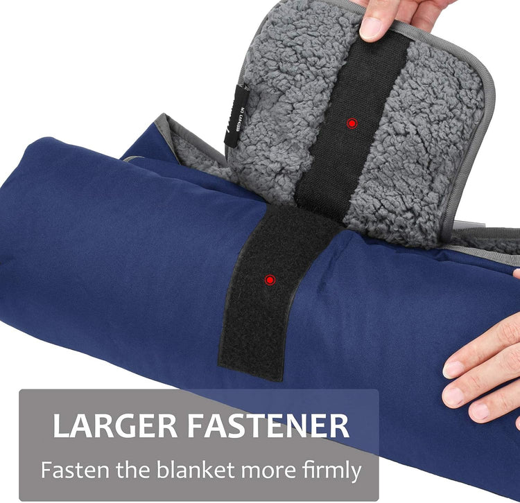 Large Waterproof Outdoor Blanket, Soft Warm Windproof Stadium Blanket with Sherpa Fleece and Foldable for Outdoor Sport, Baseball, Football, Beach, Concerts, Car
