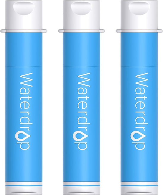 Gravity Water Filter Straw, Camping Water Filtration System, Water Purifier Survival for Travel, Backpacking and Emergency Preparedness, 1.5 Gal Bag, 0.1 Micron, 5 Stage Filtration, Blue