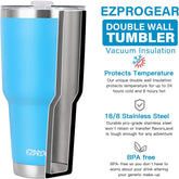 40 Oz Stainless Steel Beer Tumbler Pink Camping Mug Double Wall Vacuum Insulated with Straws and Handle (Pink)
