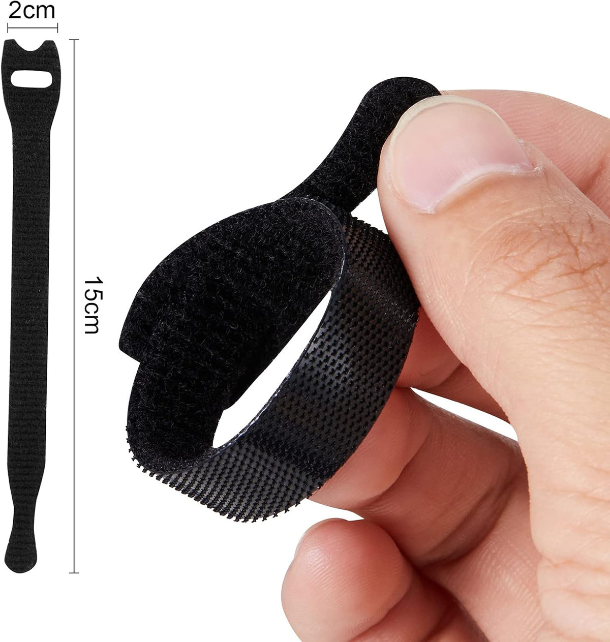 100Pk Reusable Cable Ties Cable Straps,  6&