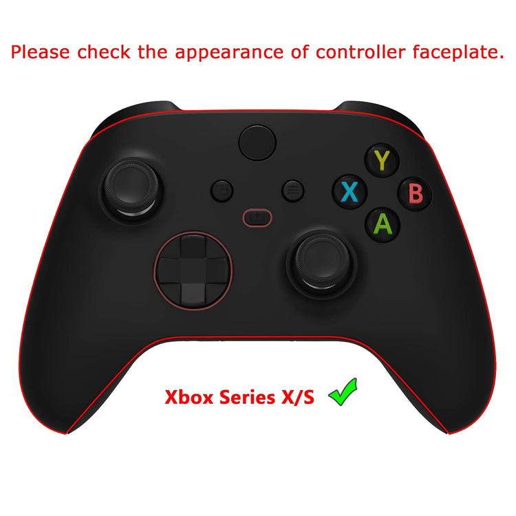Playvital Samurai Edition Anti-Slip Controller Grip Silicone Skin for Xbox Core Controller, Ergonomic Protective Case Cover for Xbox Series S/X W/Thumb Grips - Midnight Blue