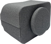 Rotating Desk Organizer, 360 Degree Desk Spinning Caddy, Desktop TV Guide/Mail/Media/Remote Controller Holder Organizer, Grey Linen Texture