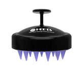 Scalp Massager Hair Growth, Soft Silicone Scalp Scrubber Shampoo Brush for Exfoliation, Dandruff Removal Head Massage Stress Relax, Wet & Dry Use for Thick Thin Curly Hair Care, Black
