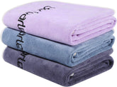 Gym Towels Set, Microfiber Sports Towel for Men and Women, Super Soft and Quick-Drying 3-Pack Set Towel, for Tennis, Yoga, Cycling, Swimming (1Blue+1Purple+1Gray, 14" X 29")