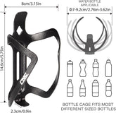 Bike Water Bottle Holder, 2-Pack Bike Water Bottle Cage for Road Bike/Mountain Bike，Black