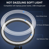Desk Ring Light with Stand, 10.5&