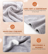 Microfiber Hair Towel Wrap, 3 Pack Fast Drying Hair Turban, Stocking Stuffers for Women, Soft Ultra Absorbent, No Frizz Hair Wrap Towels for Women Wet Hair, Curly, Longer, Thicker Hair