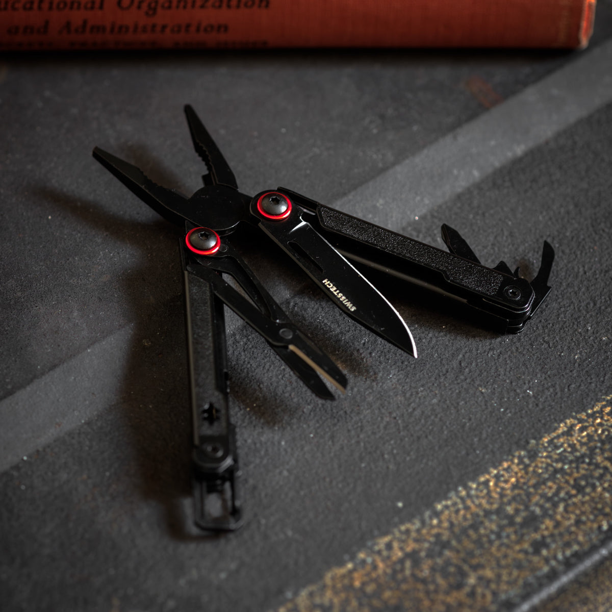 Uberall 11-In-1 Folding Mini Multi-Tool Ultra Compact with Leather Sheath, Multi-Function