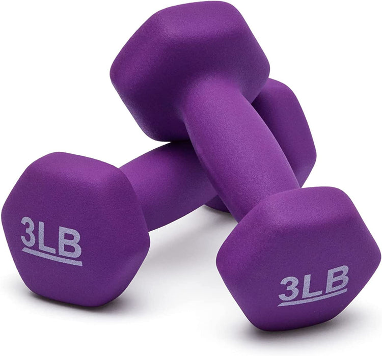 Neoprene Dumbbell Hand Weights for Exercise and Muscle Toning