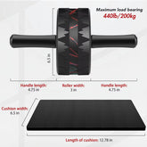 AB Roller Wheel Ab Roller for Abdominal Workout and Core Strength Training Portable Ab Wheel Roller Exercise for Men Women Fitne