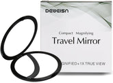 Magnifying Compact Cosmetic Mirror Elegant Pocket Handheld Makeup Mirror with Powerful 10X Magnification and 1X True View Mirror for Travel or Your Purse