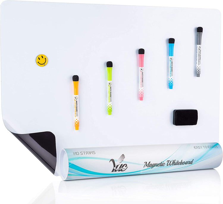 25X17 Inch Magnetic Dry Erase Board for Refrigerator - Fridge Whiteboard - Magnetic White Board