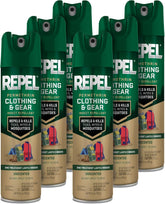 Permethrin Clothing & Gear Insect lent, Use on Outdoor Gear, Tents and Sleeping Bags, s Mosquitoes, Ticks, Mites, (Aerosol Spray), 6.5 Fl Oz (Pack of 6)