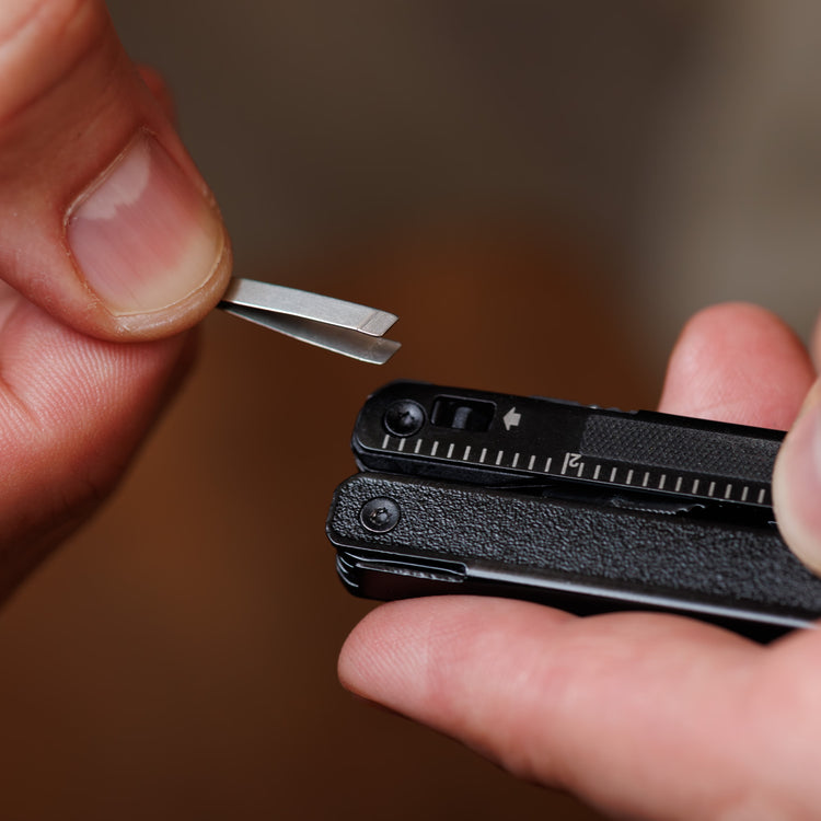 Uberall 11-In-1 Folding Mini Multi-Tool Ultra Compact with Leather Sheath, Multi-Function