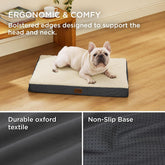 Dog Bed Medium Size Dog - Orthopedic Waterproof Puppy Beds with Removable Washable Cover, Egg Crate Foam Pet Mat, Suitable for Pet up to 35 Lbs