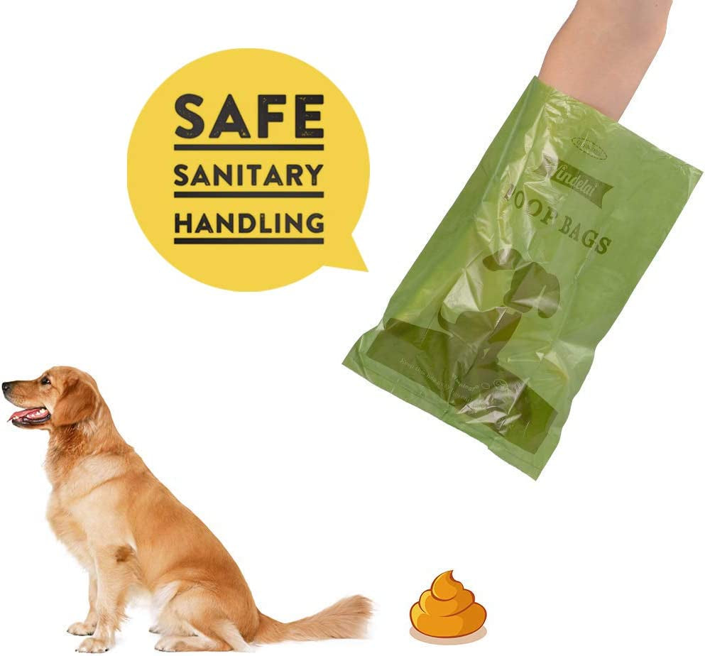 Dog Poop Bag Biodegradable Scented: Leak Proof Dog Waste Bags with 1 Dispenser, 18 Rolls Refills Poop Bags -450 Counts