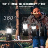 LED Camping Lanterns Portable Rechargeable Lights as Battery Bank 4 Pcs