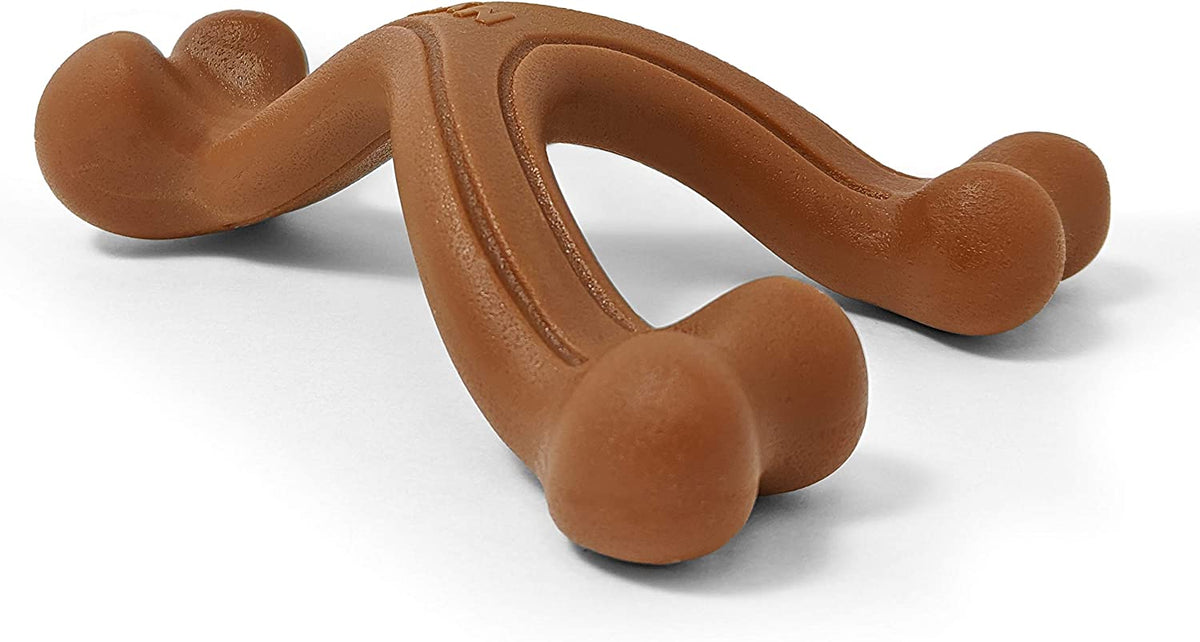 Ergonomic Hold Wishbone Power Chew Toy for Dogs, Dog Toys for Aggressive Chewers, Bison Flavor, Small - up to 25 Ibs, 1 Count