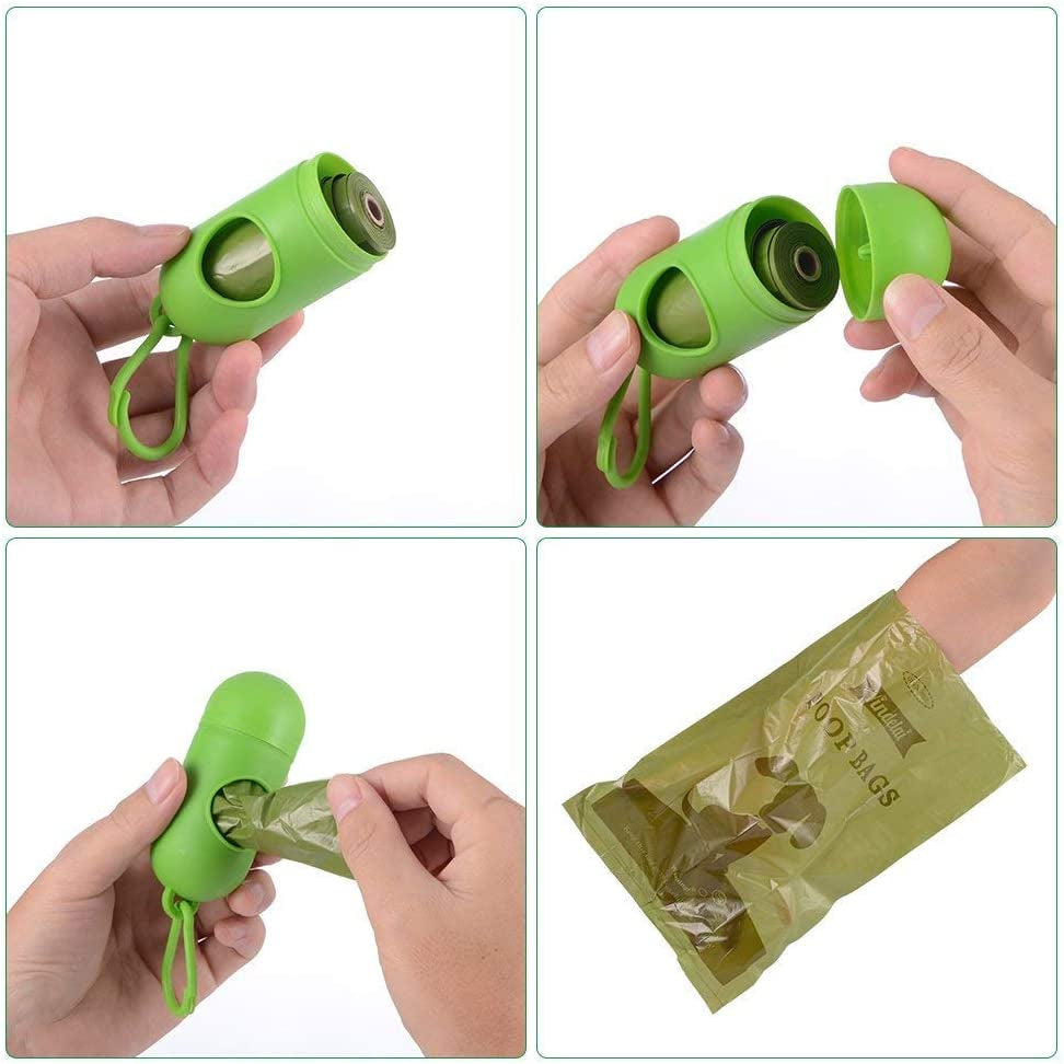 Dog Poop Bag Biodegradable Scented: Leak Proof Dog Waste Bags with 1 Dispenser, 18 Rolls Refills Poop Bags -450 Counts