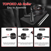 AB Roller Wheel Ab Roller for Abdominal Workout and Core Strength Training Portable Ab Wheel Roller Exercise for Men Women Fitne