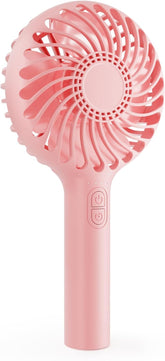 Handheld Fan Portable, Mini Hand Held Fan with USB Rechargeable Battery, 4 Speed Personal Desk Table Fan with Base, 3-10 Hours Operated Small Makeup Eyelash Fan for Women Girls Kids Outdoor