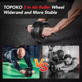 AB Roller Wheel Ab Roller for Abdominal Workout and Core Strength Training Portable Ab Wheel Roller Exercise for Men Women Fitne