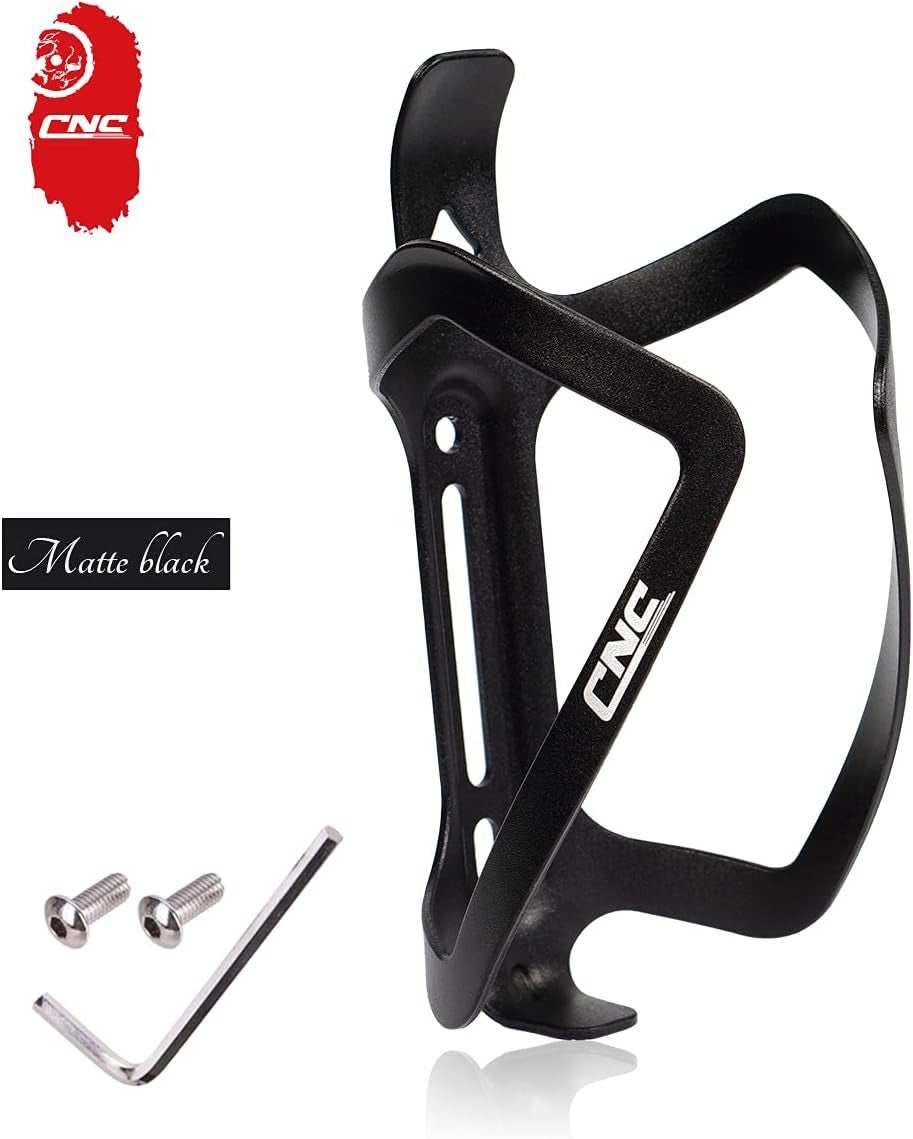 Bike Water Bottle Holder, 2-Pack Bike Water Bottle Cage for Road Bike/Mountain Bike，Black