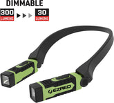 ANYWEAR Rechargeable Neck Light for Hands-Free Lighting, Soft Green