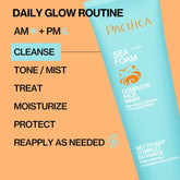 Beauty Sea Foam Face Cleanser, Daily Gentle Foaming Face Wash, with Coconut Water + Sea Algae Complex, Removes Makeup, for Combination and Oily Skin, Vegan and Cruelty Free, Clean Skin Care