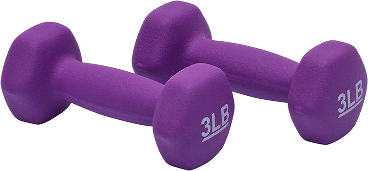 Neoprene Dumbbell Hand Weights for Exercise and Muscle Toning