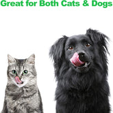 Elevated Dog and Cat Bowls - Decorative 6.5-Inch-Tall Raised Stand with 2 Stainless-Steel Food and Water Bowls - Hold 40Oz Each by  (Black)