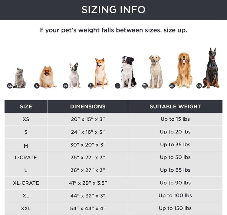 Dog Bed Medium Size Dog - Orthopedic Waterproof Puppy Beds with Removable Washable Cover, Egg Crate Foam Pet Mat, Suitable for Pet up to 35 Lbs