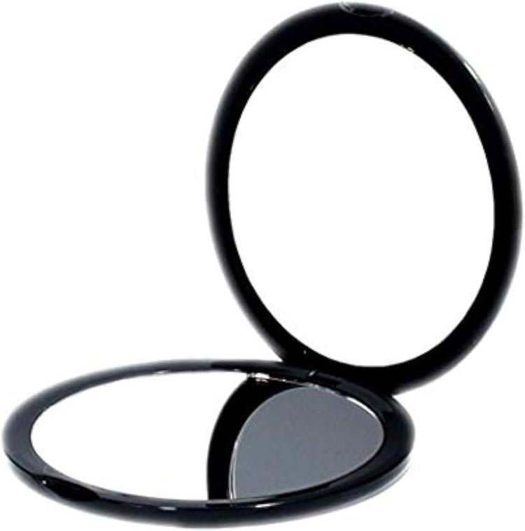 Magnifying Compact Cosmetic Mirror Elegant Pocket Handheld Makeup Mirror with Powerful 10X Magnification and 1X True View Mirror for Travel or Your Purse