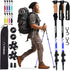 Trekking Poles - Lightweight, Collapsible Hiking Poles for Snowshoe & Backpacking Gear - Pair of 2 Walking Sticks for Hiking, 7075 Aluminum with Cork Grip