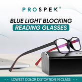Blue Light Reading Glasses for Men and Women, Anti-Glare for Computer Use with Clear Lens 0.5 Diopters