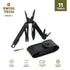 Uberall 11-In-1 Folding Mini Multi-Tool Ultra Compact with Leather Sheath, Multi-Function